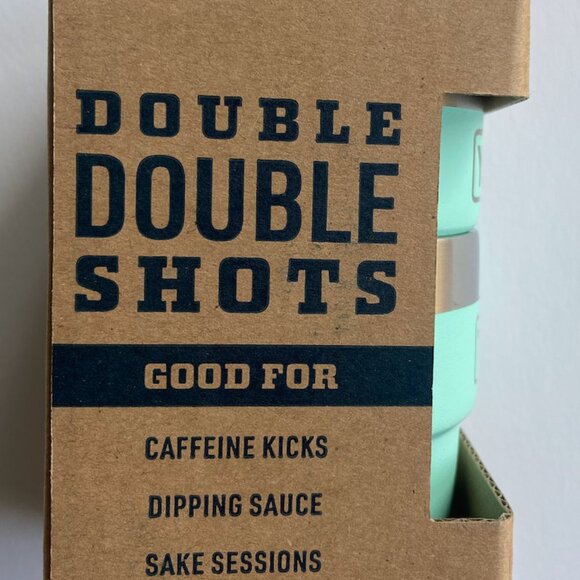 YETI 4 oz Stackable Cups - pack of 2 with Durasip Ceramic Lining Seafoam - Picture 4 of 5